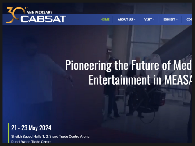 ドバイで開催されるCABSAT2024に出展します